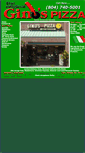 Mobile Screenshot of ginospizzashortpump.com